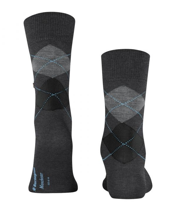 Manchester Herrensocken | Anthrazit Mel.