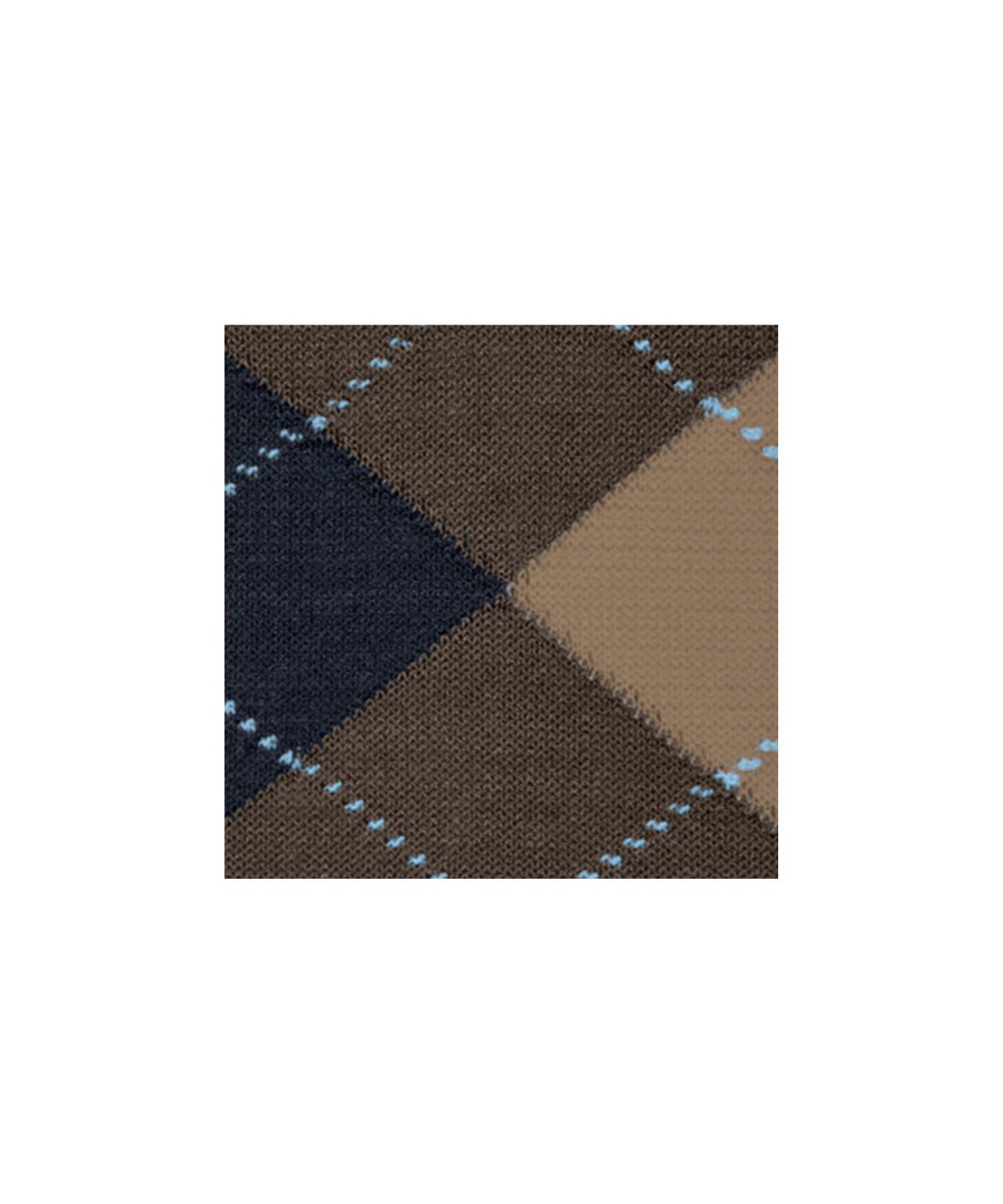 Sok Manchester Lang | Brown/Navy diamond check
