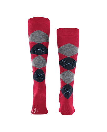 Manchester heren kniekousen | Rood