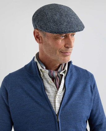 Tweed Cap Voorgevormd | Blauw