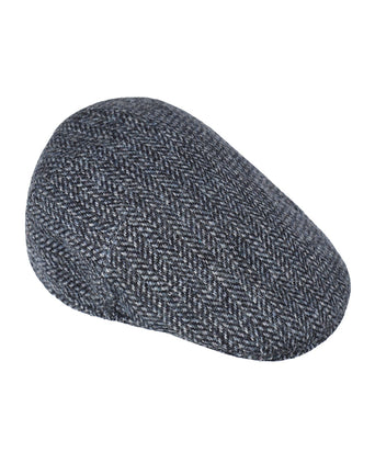 Tweed Cap Voorgevormd | Blauw