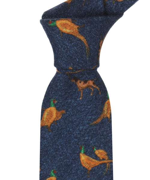 Wollen stropdas | Blauw