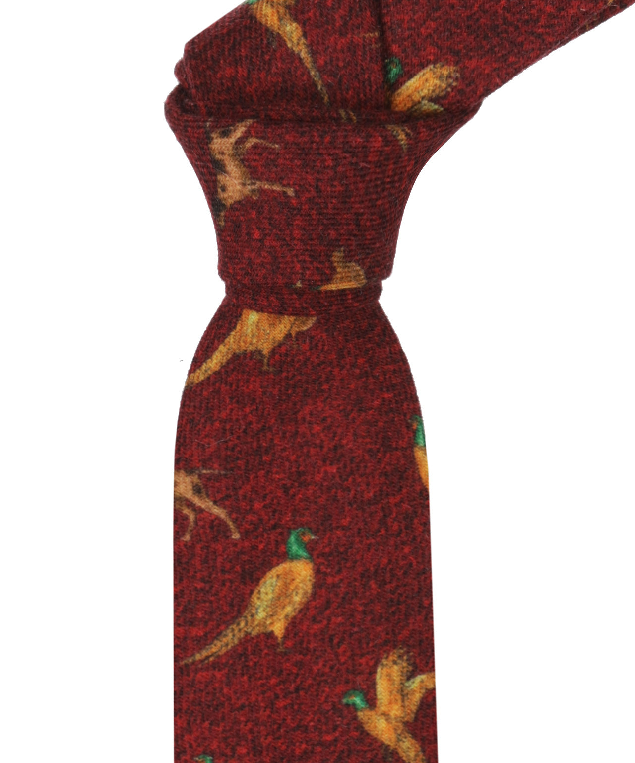 Wool tie | Red