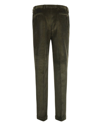 Corduroy Pantalon Brede Rib | Groen