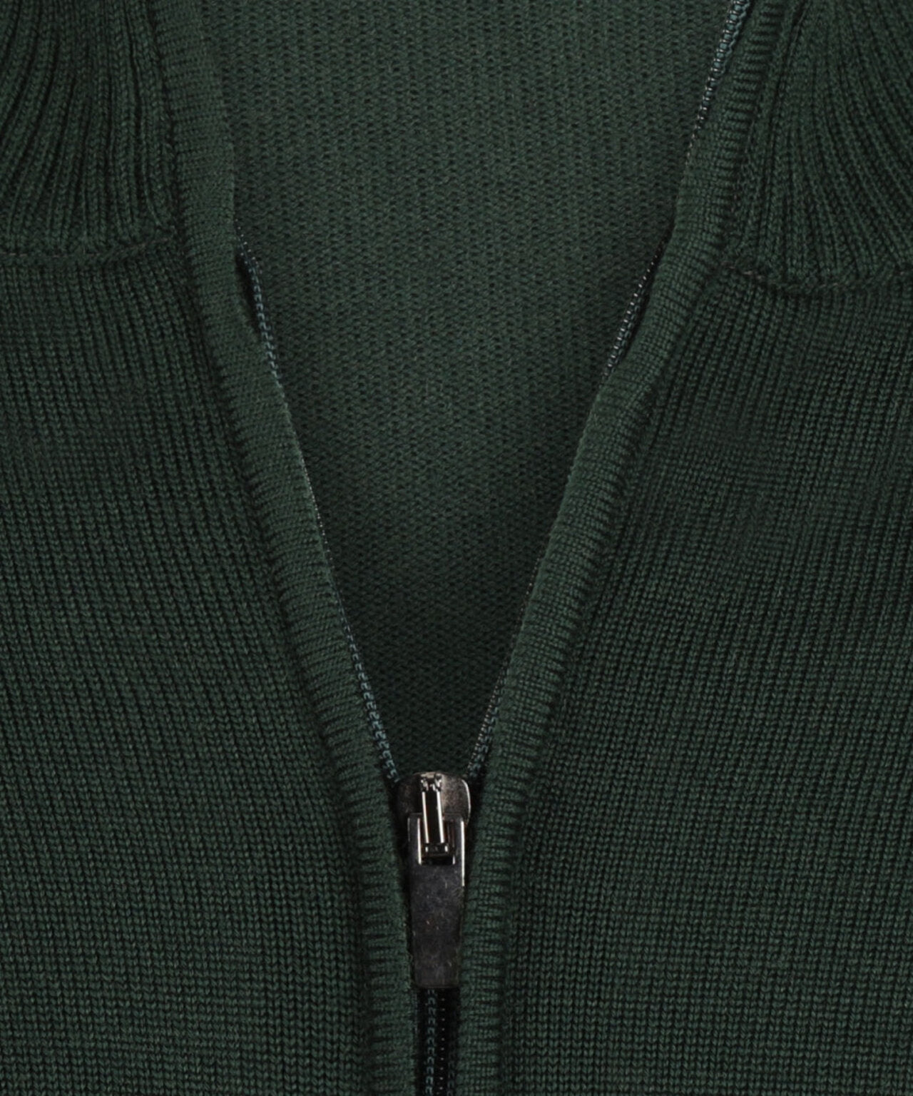 Merino Rits Vest | Fles Groen