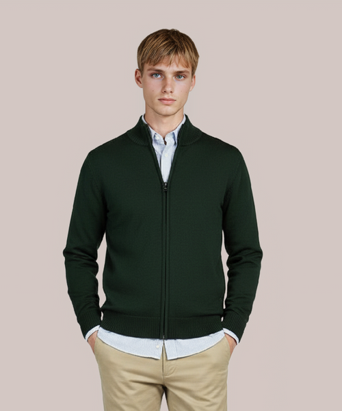 Merino Ritsvest | Groen