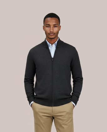 Merino Ritsvest | Antraciet Grijs