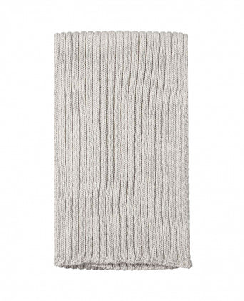 Ribbed merino sjaal | Grijs