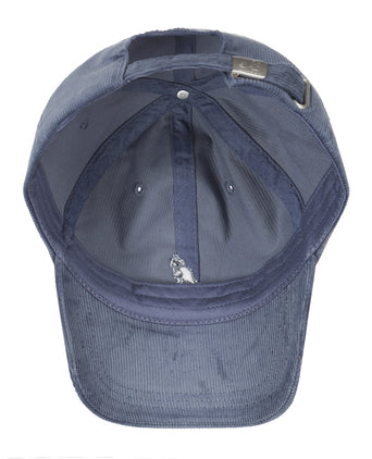 Corduroy Baseball Cap | Denim Blauw