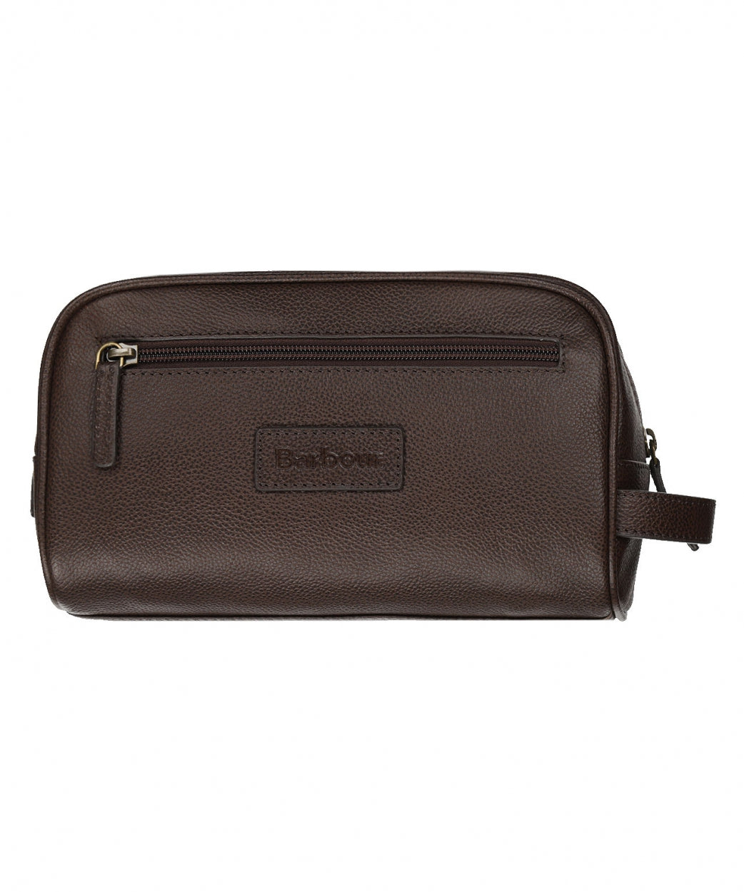 Leather Washbag | Dark Brown
