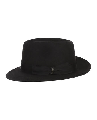 Italiaanse Fedora Hoed | Zwart
