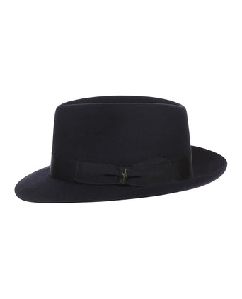 Italiaanse Fedora Hoed | Navy Blauw
