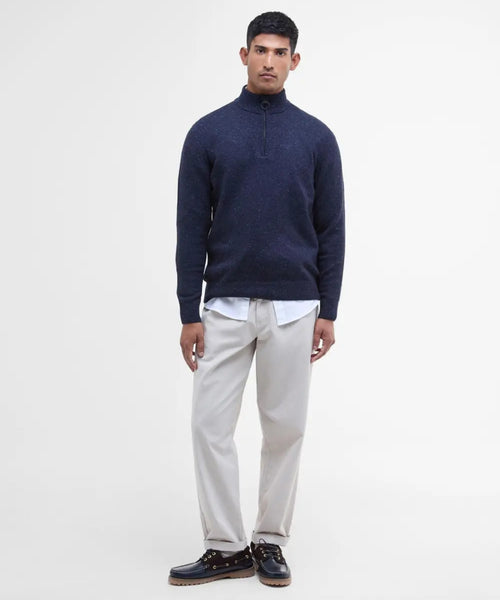 Trui Tisbury hoge rits | Navy Blauw