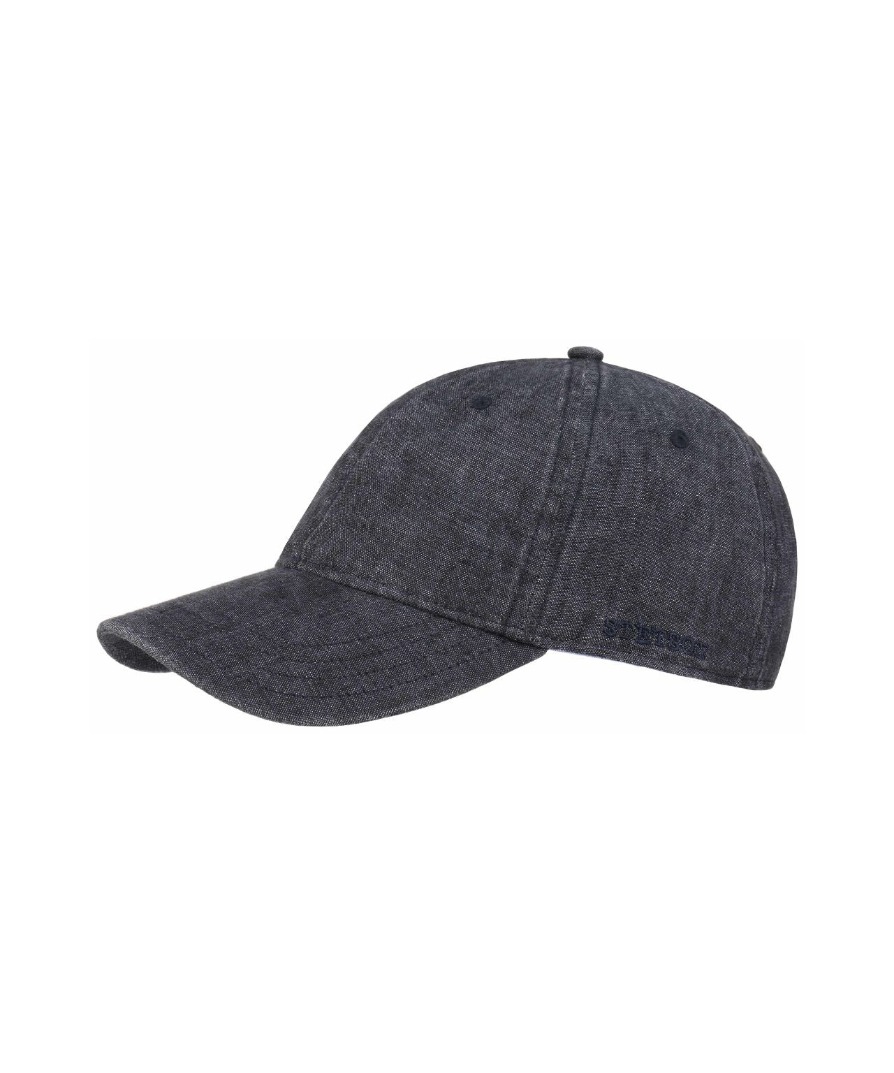 Baseballkappe aus Leinen | Grau-Silber
