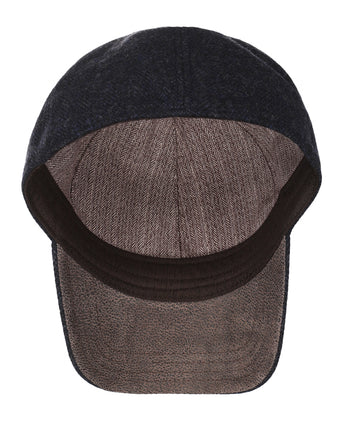 Setson Baseball Cap Herringbone | Blauw Visgraat