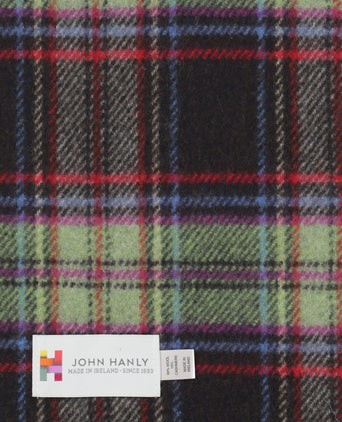 Wool Cashmere Scarf | D Brown Green Check