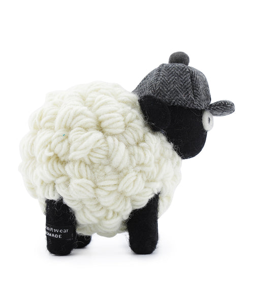 Knitted Sheep with Hat | Grijs