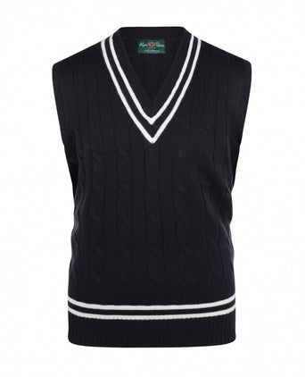 Cricket Slipover Merinowol | Navy Blauw