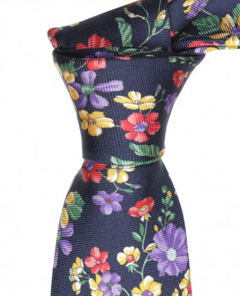 Zijden Stropdas | Navy Blauw