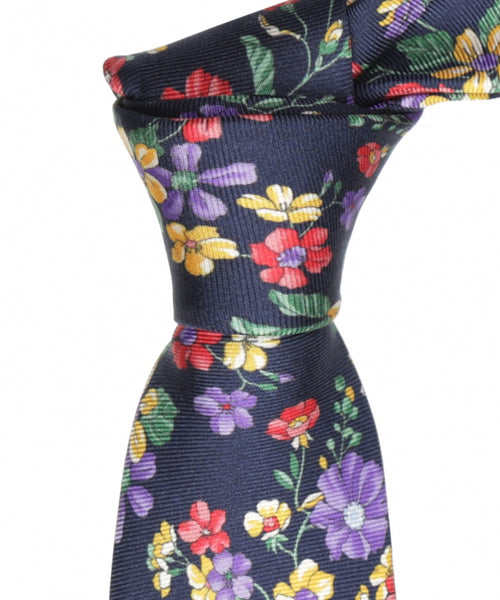 Seidenkrawatte | Marineblau