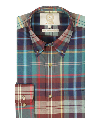 Viyella Hemd mit Knopfleiste | Blau