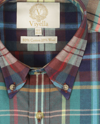 Viyella Hemd mit Knopfleiste | Blau