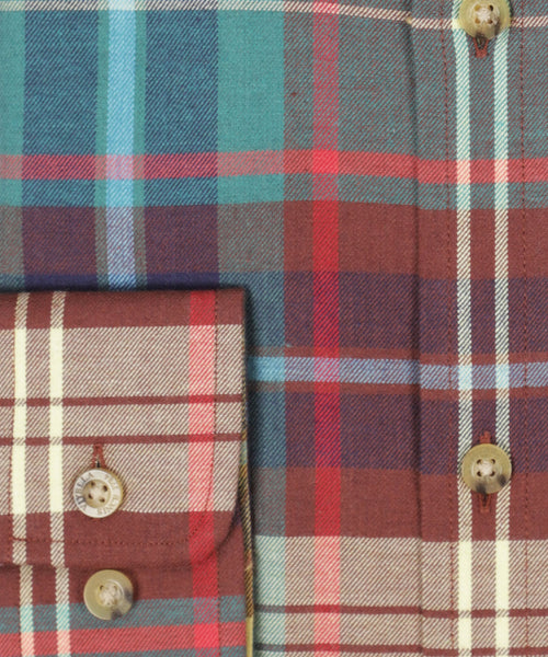 Viyella Shirt Button Down | Blauw