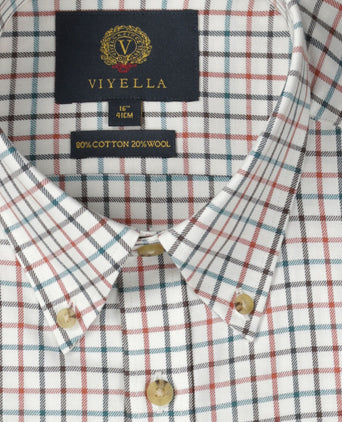 Viyella Hemd mit Knopfleiste | Braun