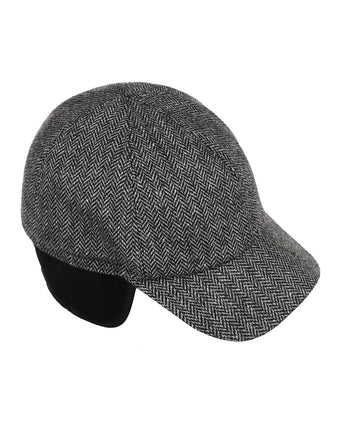 Baseball Cap oorflap | Zwart