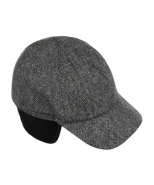 Baseball Cap oorflap | Zwart