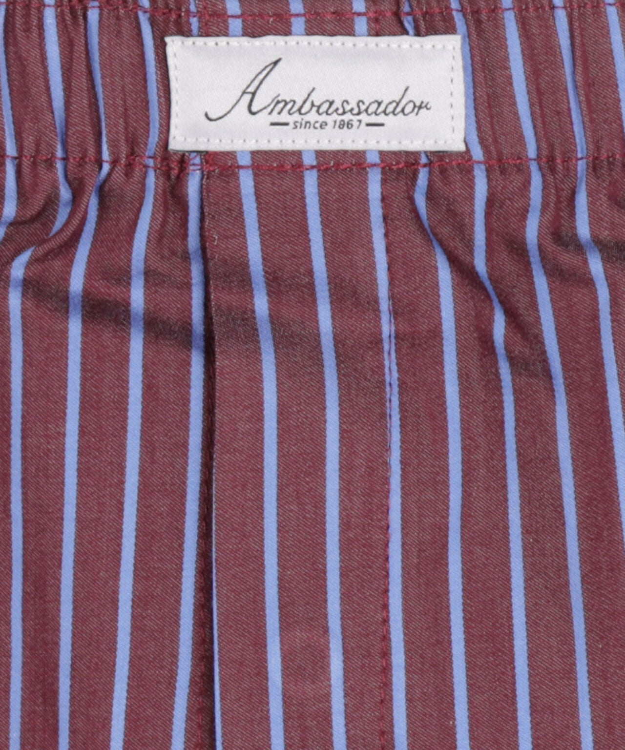 Boxershort katoen | Bordeaux Streep
