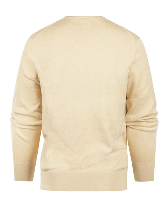 Pullover V-Hals Cotton/Cashmere | Beige