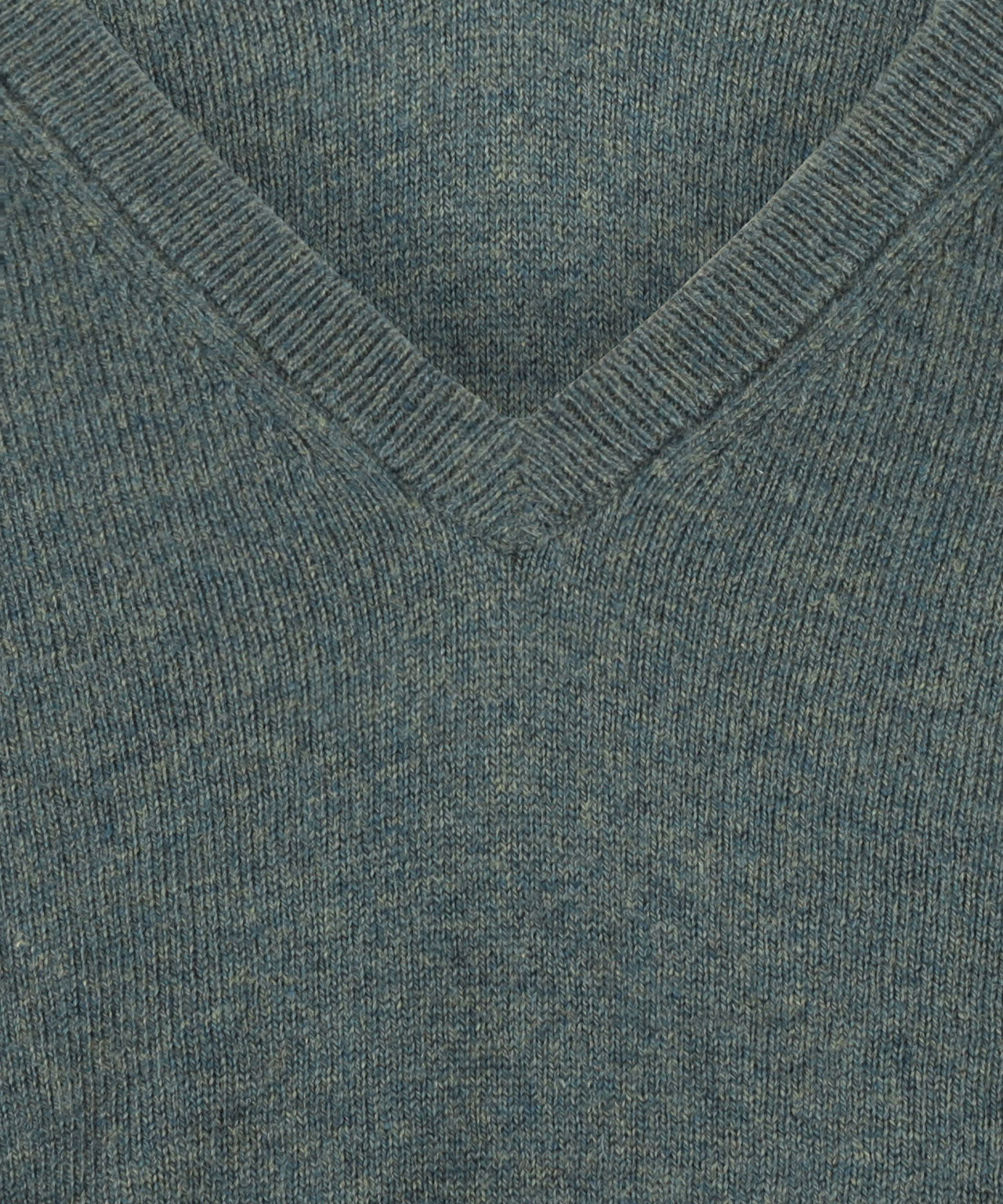 Sweater V-Neck Cotton/Cashmere | Green