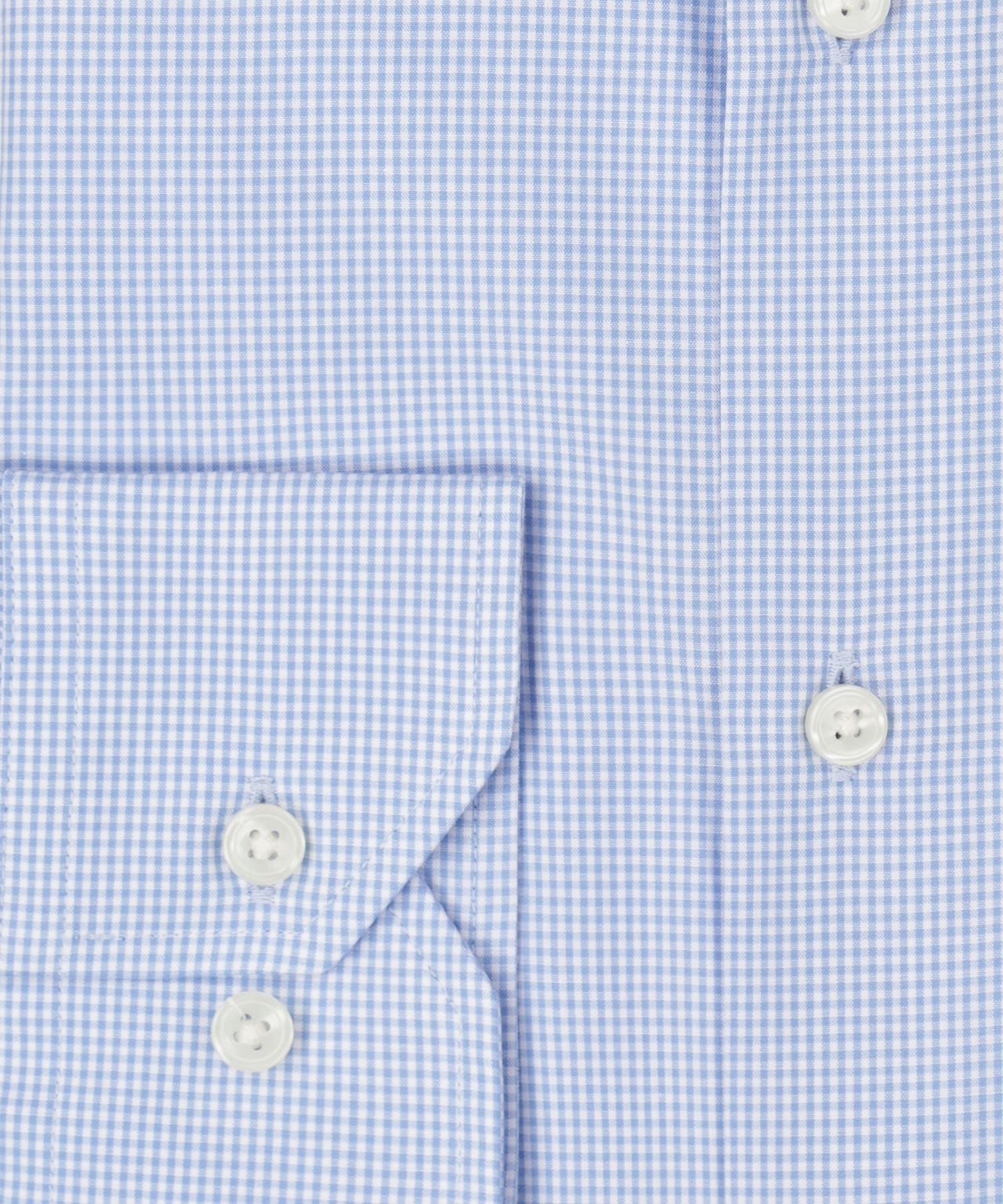 Shirt Semi Widespread | Licht Blauw Micro Ruit