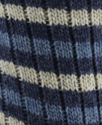 Merino Streep Sokken | Blauw