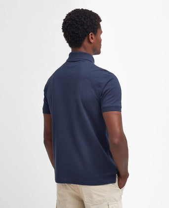 Barbour Lightweight Sports Polo | Navy Blauw