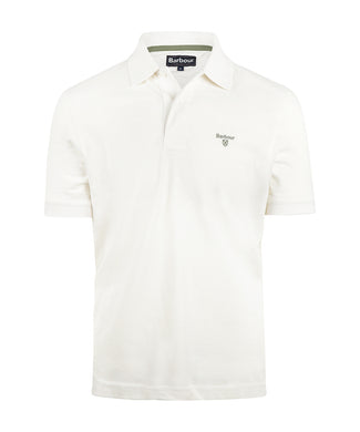 Barbour Lightweight Sports Polo | Wit Barbour Lightweight Sports Polo | Wit