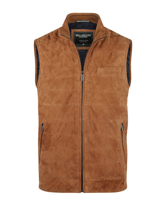 Wellington Bodywarmer Leer | Bruin