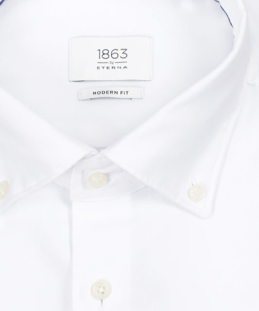 Eterna Button-Down-Hemd | Weiß