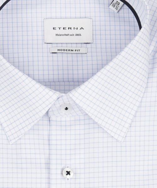 Eterna Shirt Modern Fit | Blauw
