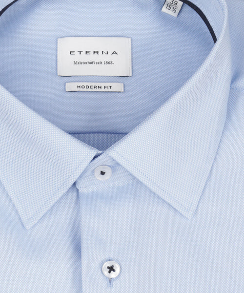 Eterna Shirt Modern Fit | Blauw