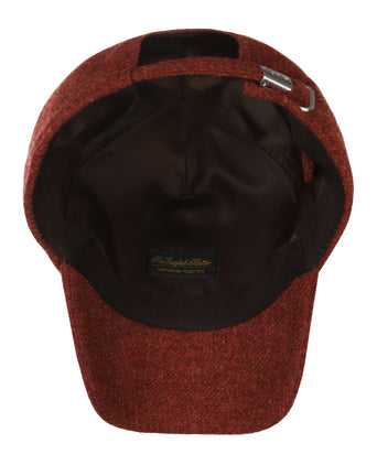 Wigens Tweed Baseball Cap | Rood