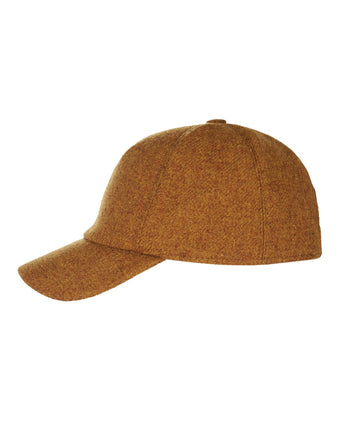 Wigens Tweed Baseball Cap | Geel