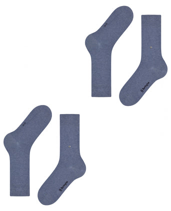 Everyday Sok Uni 2-Pack | Blauw