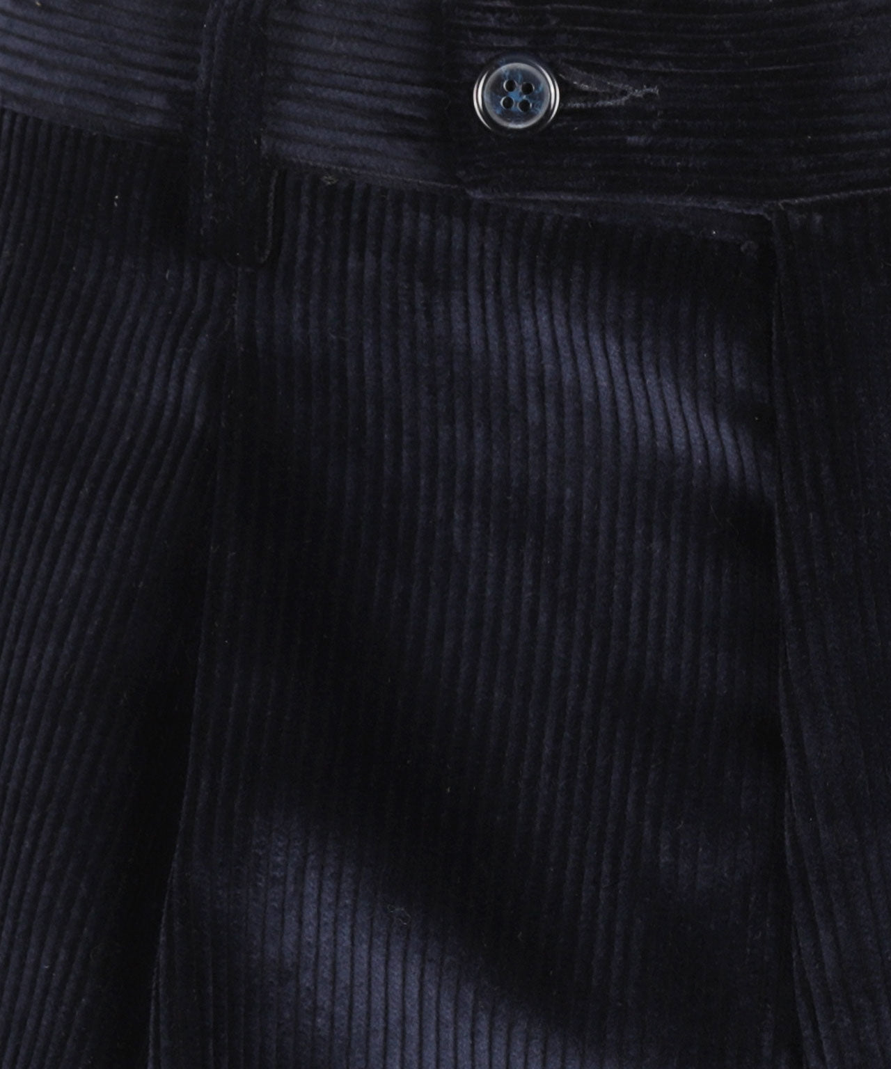 Cordhose mit breitem Rippstrick | Marineblau