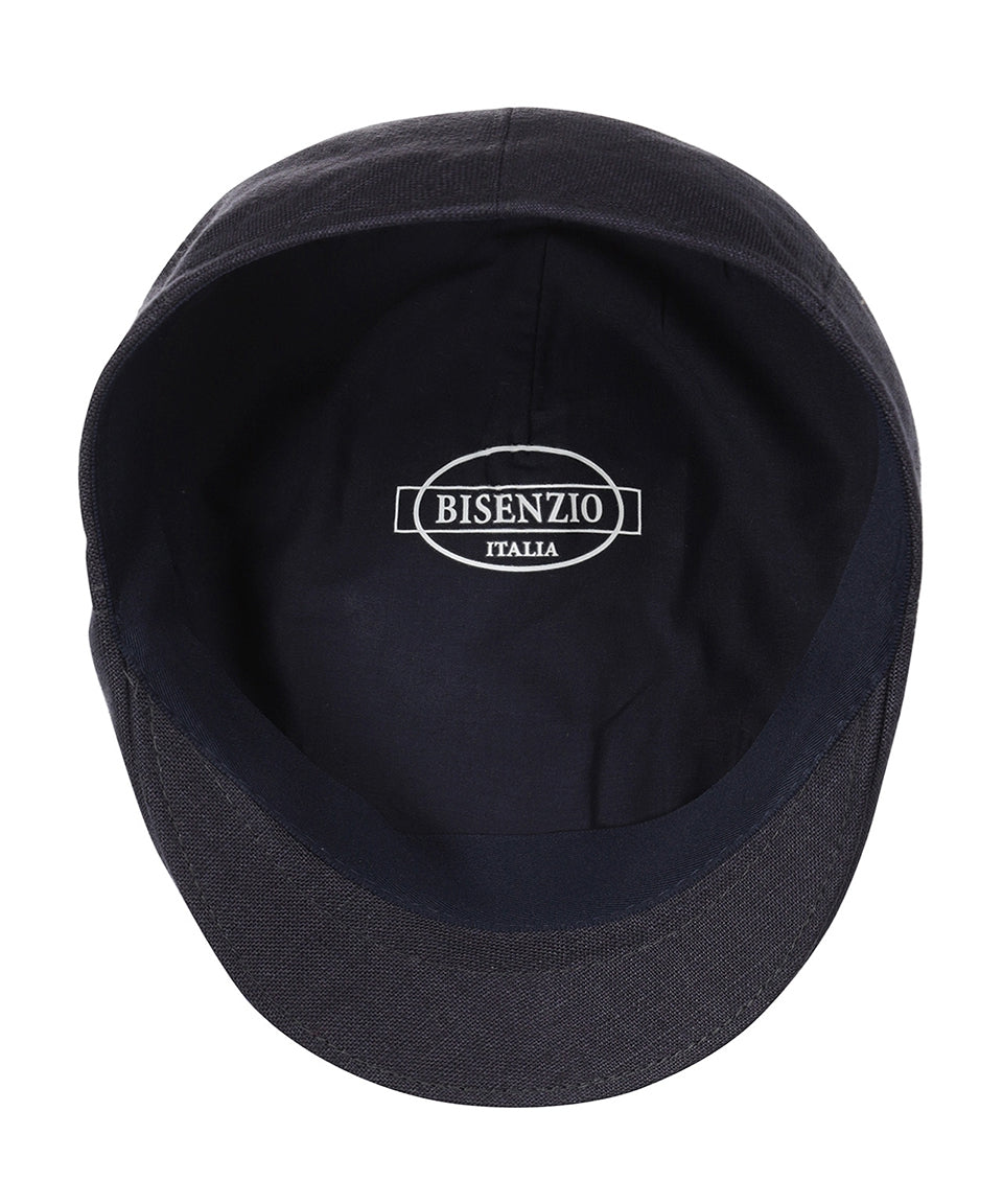 Weiche Kappe aus 100 % Leinen | Marineblau