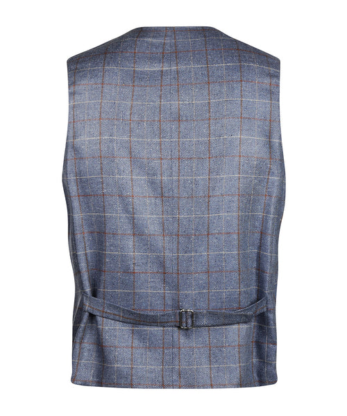 Wellington Gilet 100% Zijde | Blauw
