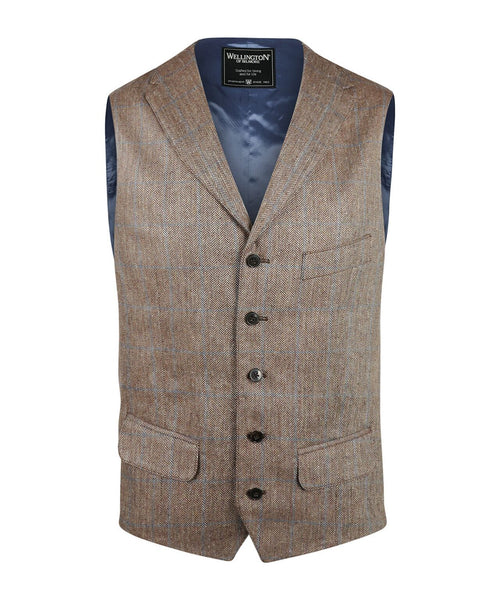 Wellington Gilet 100% Zijde | Bruin
