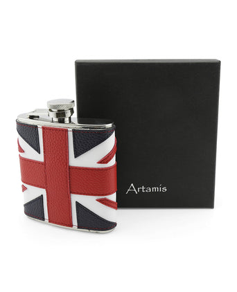 Leather Flask Flag 6oz | Union Jack Flag