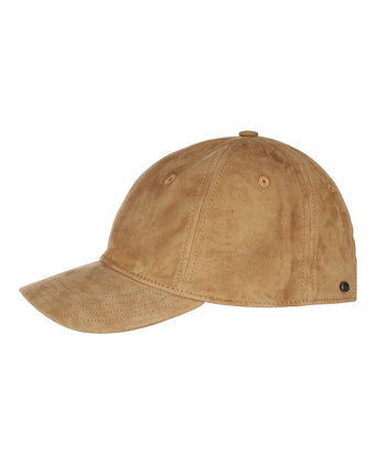 Baseballkappe aus Ziegenveloursleder | Beige